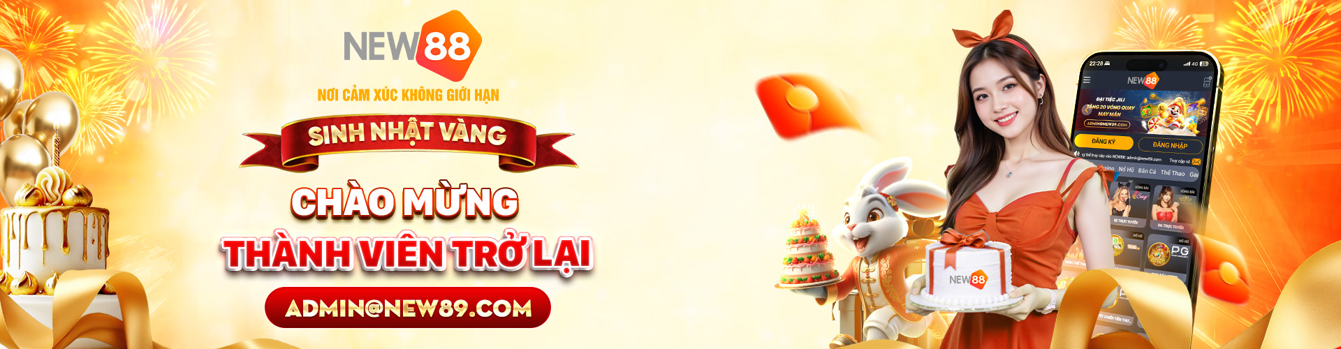 new88 mừng thành viên quay lại