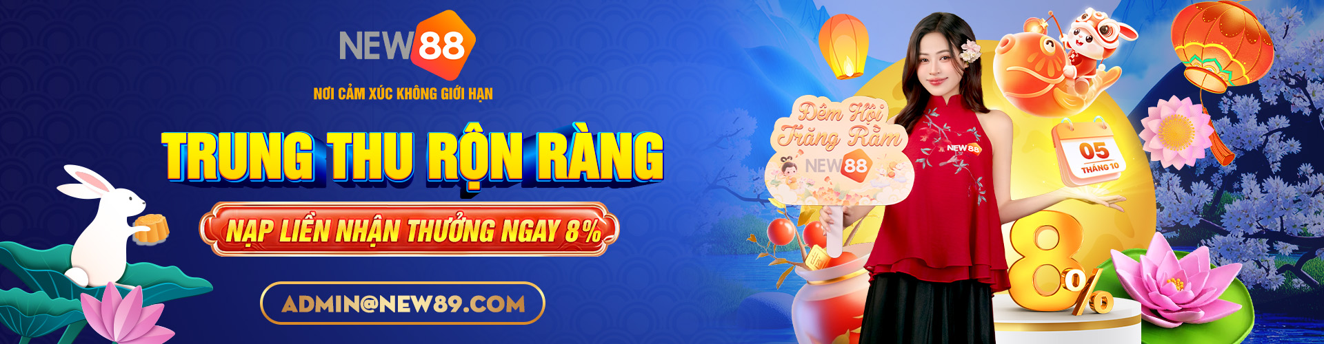 trung thu nhận quà rộn ràng cùng new88